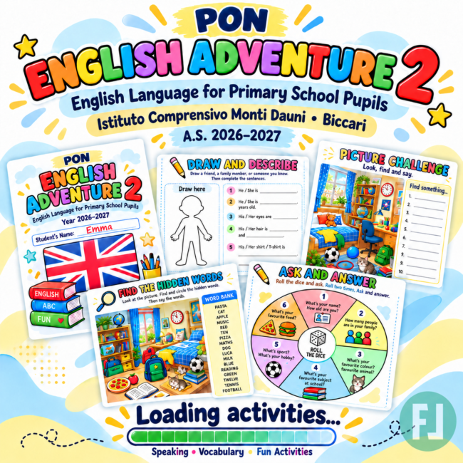 Poster educativo English Adventure 2